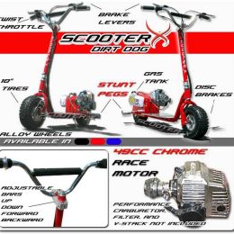ScooterX 49cc Dirt Dog Gas Scooter
