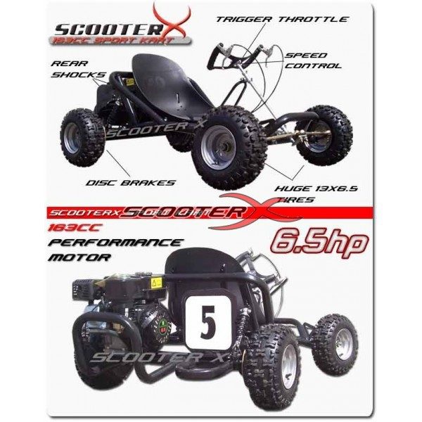 Scooterx Sport Kart 6 5hp Off Road Go Kart My Go Karts